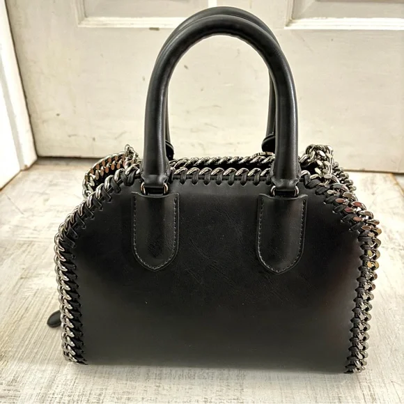 Stella McCartney Falabella Nashville Box Mini Bag Black Mountain View - Picture 7 of 16
